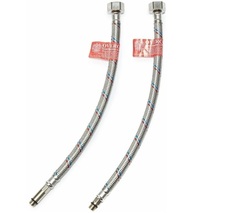 Гибкая подводка для смесителя Overcon в оплетке M10х1/2" г/ш 30 см пара