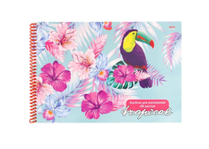 Альбом для рисования Prof-Press Тукан на ветке А4 цветная спираль 48 листов Проф Пресс