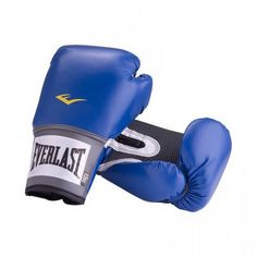 Перчатки тренировочные Everlast PU Pro Style Anti-MB 14oz синие