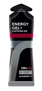 Гель энергетический GEL4U, Energy Gel + Caffeine 100, 3х60мл (Вишня)