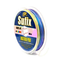 Леска Sufix Matrix Pro x6 Multi Color (100м/0.12мм/ 8,1кг)