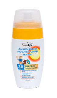Молочко-спрей SunStyle солнцезащитное SPF 30 для детей 100 мл