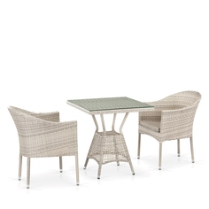 Комплект плетеной мебели из искусственного ротанга Afina T706/Y350-W85 Latte 2Pcs