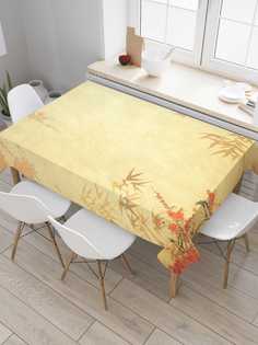 Скатерть прямоугольная JoyArty "Лесная композиция" из сатена, 120x145 см