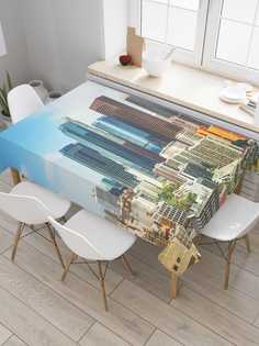 Скатерть прямоугольная JoyArty "Центр Лос-Анджелеса" из сатена, 120x145 см