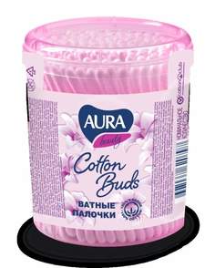 Ватные палочки AURA Beauty стакан 620797 Коттон Клаб, арт. 762637, 100шт. х 10 уп.