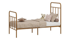Кроватка детская Polini kids Vintage 200 металлическая, бронзовый