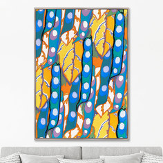 Репродукция картины на холсте Colorful vintage art deco pattern variation 5 No2 1928г.