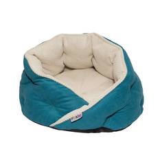 Лежак для животных FOXIE Color Real 61х61х46см c двухсторонним матрасом морская волна