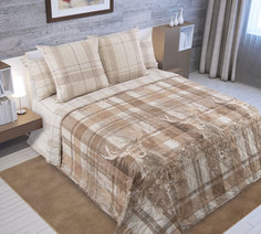 Покрывало Время года 2 из перкали 200х210 стеганое Текс Дизайн