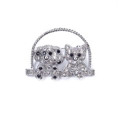 Брошь из бижутерного сплава с swarovski Moon Paris MoS-22.03-001_03