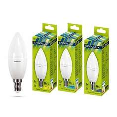 Лампа светодиодная ERGOLUX E14 9W 6500K "Свеча" арт. 659289 - (10 шт.)