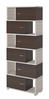 Стеллаж Мэрдэс СБ-30/6 Карамель/Венге Merdes