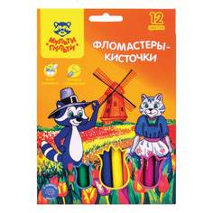 Набор фломастеров Мульти-Пульти "Енот В Нидерландах", арт. 254377, 12 цв х 3 упак.