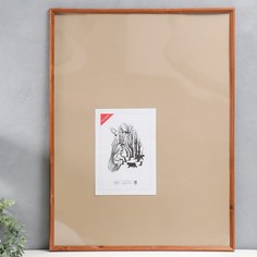 Фоторамка 60х80 см (1701) дерево (пластиковый экран) Зебра