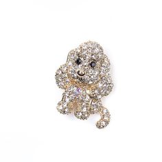 Брошь из бижутерного сплава с swarovski Moon Paris MoS-22.03-002