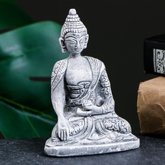 Статуэтка "Будда" серый, 10,5см Хорошие сувениры