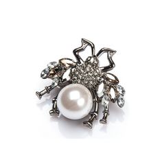 Брошь из бижутерного сплава с swarovski Moon Paris MoS-1801-008