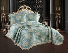 Покрывало "DO&CO" Жаккард Стеганое 260x260 (50х70 2 шт.) ELITA 11641-мятный