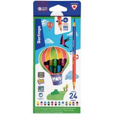 Набор цветных карандашей BERLINGO, 24 цв., арт. 299040 - (3 набора)