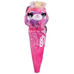 Плюшевая игрушка ZURU Coco Surprise, серия Fantasy Розовый, лама