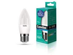 Лампа светодиодная CAMELION, E27, 12W, 6500K, "Свеча", арт. 695002 - (10 шт.)