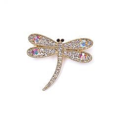 Брошь из бижутерного сплава с swarovski Moon Paris MoS-22.03-007_01