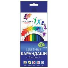 Набор цветных карандашей ЛУЧ, 12 цв., арт. 181675 - (5 наборов)
