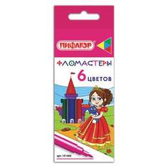 Набор фломастеров Пифагор "Принцессы", арт. 151404, 6 цв х 24 упак.