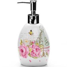 Дозатор для мыла 400мл Пионы LORAINE 26333 KSMB-26333
