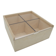 Деревянная заготовка Astra&Craft Шкатулка, Ф-52, с крышкой из оргстекла, 24,8*25*10,8 см