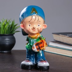 Копилка "Мальчик со скейтом" 12х12х24см Хорошие сувениры