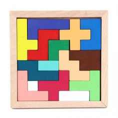 Деревянная игрушка Головоломка, 15 деталей, 14,5×14см Р00003171 Фабрика Фантазий