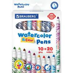 Набор фломастеров Brauberg "Premium", арт. 151945, 20 цв х 3 упак.