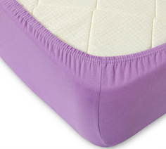 Простыня трикотажная на резинке Сиреневая (пл. 140 г/м2) 140х200х20 Текс-Дизайн