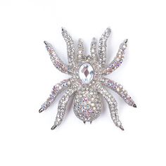 Брошь из бижутерного сплава с swarovski Moon Paris MoS-22.03-054