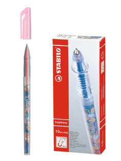 Ручка шариковая 0,38мм STABILO Tropikana 838, розовая 10шт