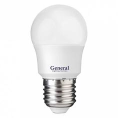 Лампочка светодиодная General, GLDEN-G45F-10-230-E27-4500, 10W, E27 упаковка 3 штуки
