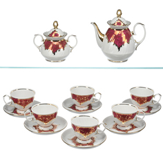 Чайный сервиз на 6 персон «Мария» No Brand