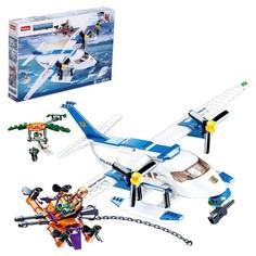 Конструктор Полиция «Гидроплан», 380 деталей Sluban