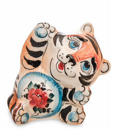 Фигурка Тигренок Лу-лу цв. (Гжельский фарфор) ГЛ- 43 113-709209 Арт ист