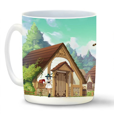Кружка CoolPodarok fantasy life mabinogi Удочка Рыбалка Рыба Аниме