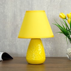 Лампа настольная 37518/1 1х40Вт Е14 желтый 17х17х27,5 см No Brand