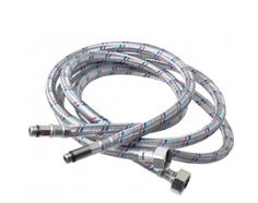 Подводка гибкая для смесителя сталь нержавеющая со стальной гайкой 1,2м 1/2"х М10 (пара) Rangy Rain