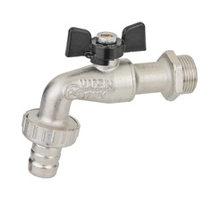 Кран шаровой Bugatti Alaska водоразборный 1/2" бабочка (688 1/2)