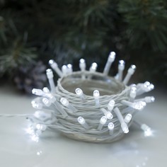 Световая гирлянда новогодняя Luazon Lighting нить 3556772 5 м белый