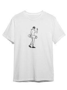 Футболка унисекс СувенирShop Скейтер/Скейтборд/Skateboarding/SK8 2 белая XS