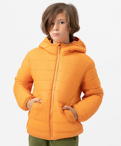 Куртка демисезонная базовая с капюшоном оранжевая Button Blue 222BBBB41016100 р.128