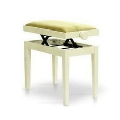 Банкетка для пианино HIDRAU BG200 White Gloss TC1