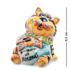 Фигурка Кот-А кому сейчас легко? цв. (Гжельский фарфор) ГЛ-346 113-703970 Art East